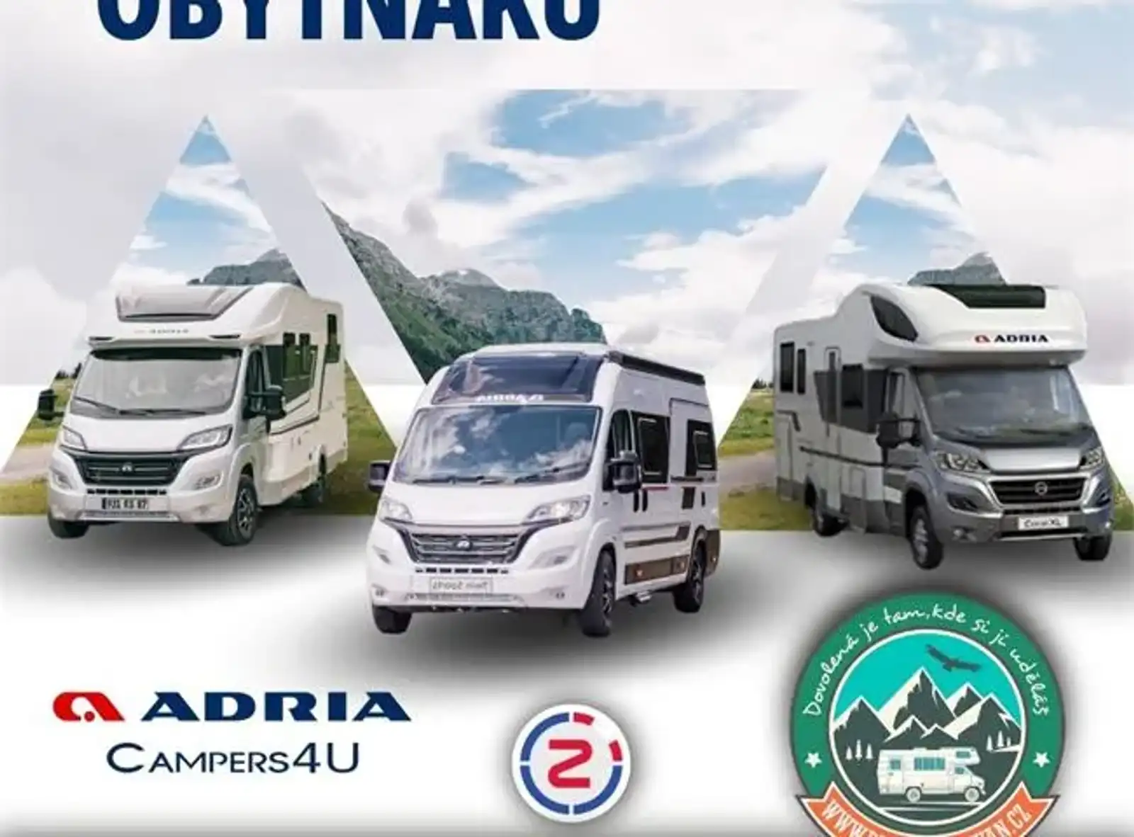 Autá Adria budú vystavené v OC Centro Zlín v sobotu 27.4.